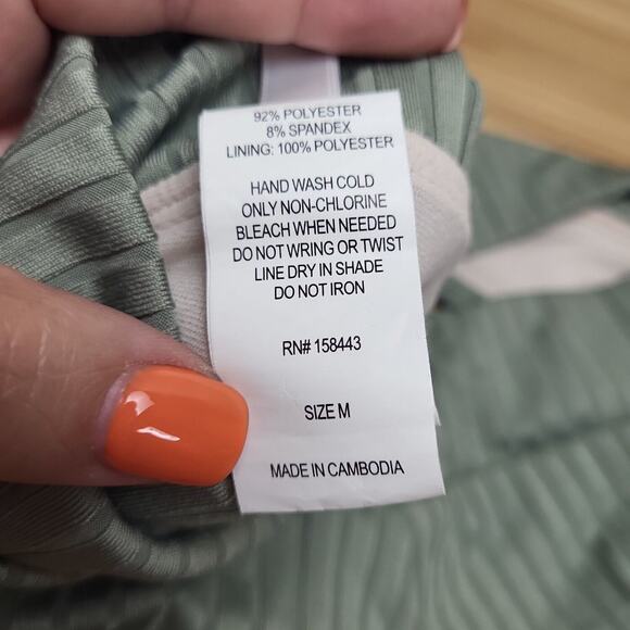 Aqua Couture Womens Olive Adjustable Strap Two Piece Bikini Set Size Medium - Picture 9 of 9